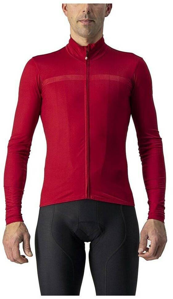 Nature & Découvertes Castelli Pro Thermal Mid Long Sleeve Jersey (Red) Men Maillots cyclisme